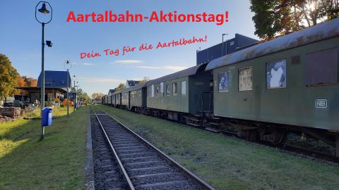 Titelfoto Aktionstag mit Bahnsteig Wiesbaden-Dotzheim